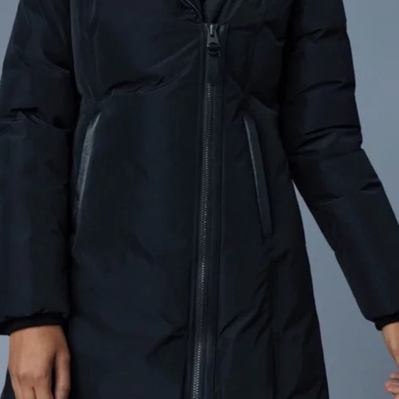 MACKAGE Brigid Knit Trim Black Down Coat size small - Picture 3 of 6